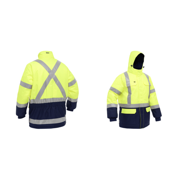 Bisley® ANSI Type R Class 3 and CSA Z96 Class 2 X-Back Extreme Cold Jacket with Navy Bottom, 1 EA  #343M6450X - Image 5